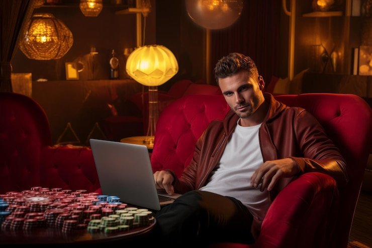 Studio live dealer tamanslot77 dengan meja baccarat profesional dan kamera multi-angle